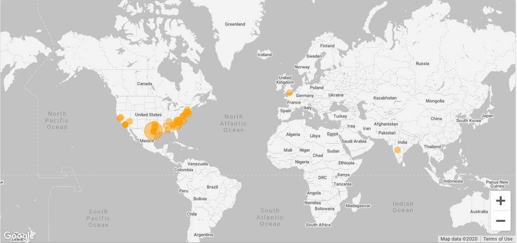 Participant Locations